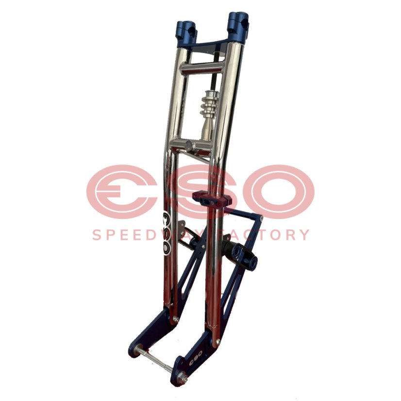 ESO Front fork 889 Adjustable Chrome + Blue