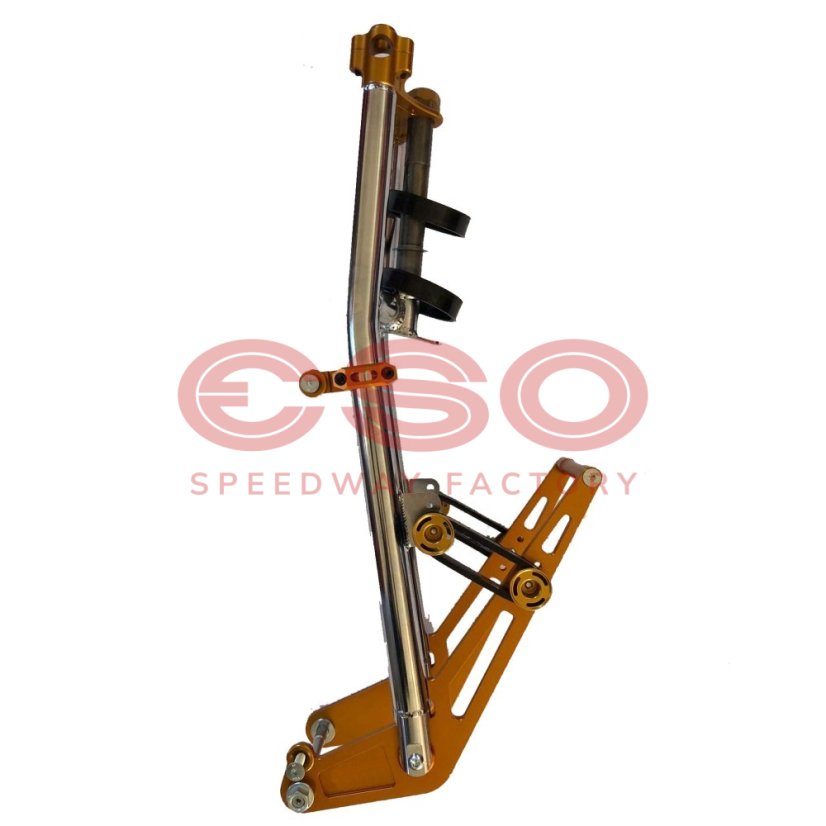 ESO Front fork 889 Fixed Chrome + Gold