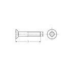 Hexagon socket countersunk head cap