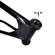 ESO Middle frame No.1 Black with spacer and bearing