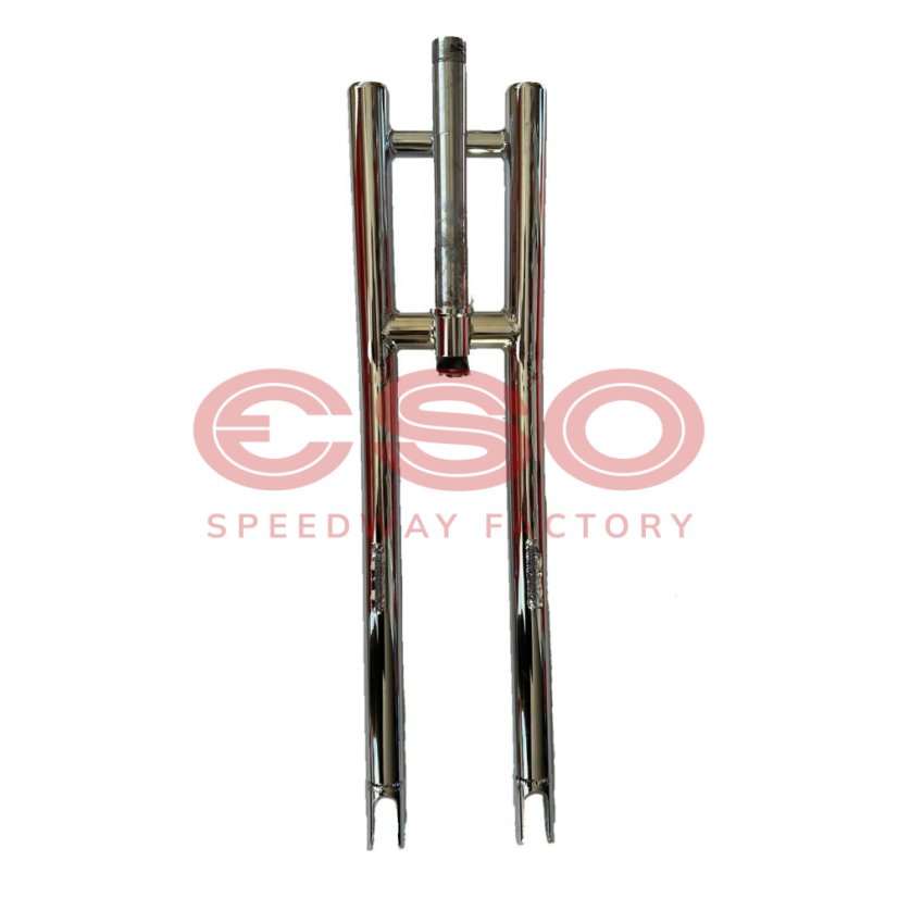 ESO Front fork 889 Fixed H-section Chrome