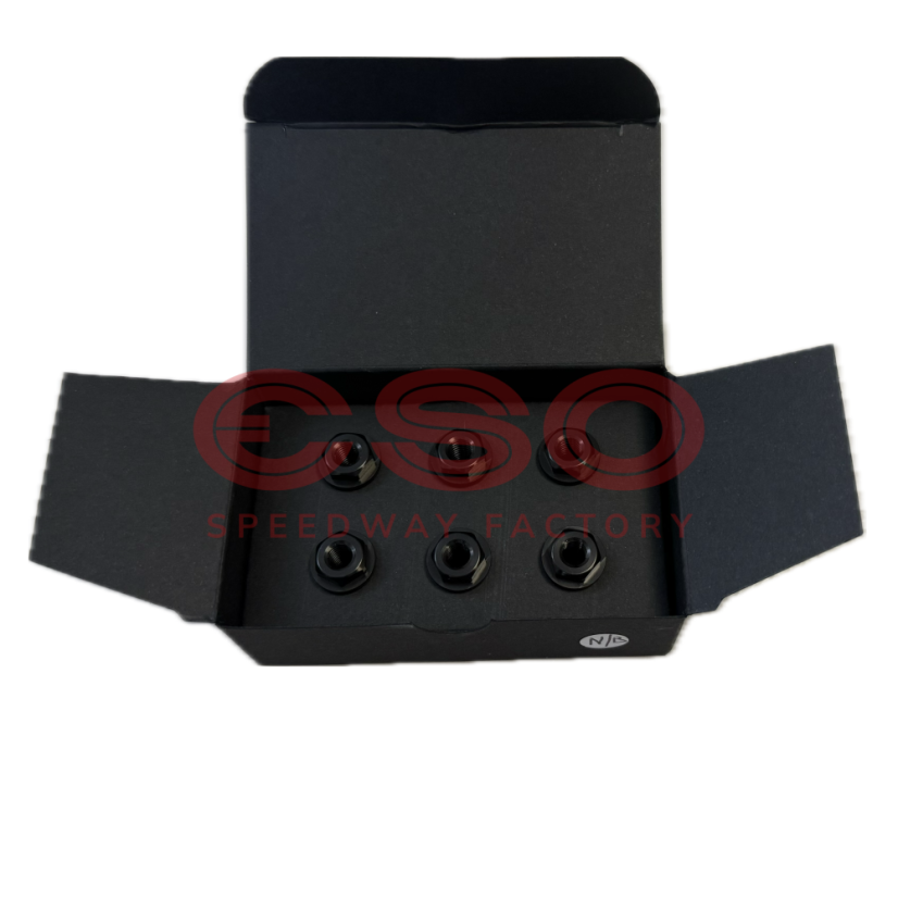 DEFRA Clutch Nut wtih Hexagon - 6 pcs - Black