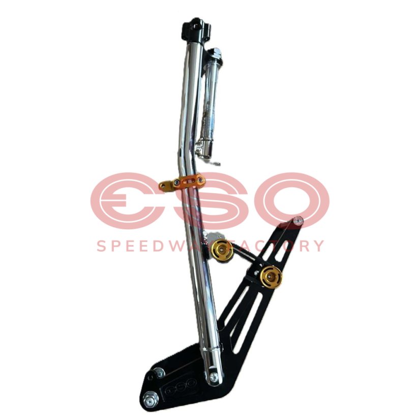 ESO Front fork 889 Fixed Chrome + Black + Gold
