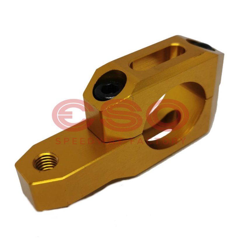 Damper bracket for fork 871 Gold Damper bracket for fork 871 Gold
