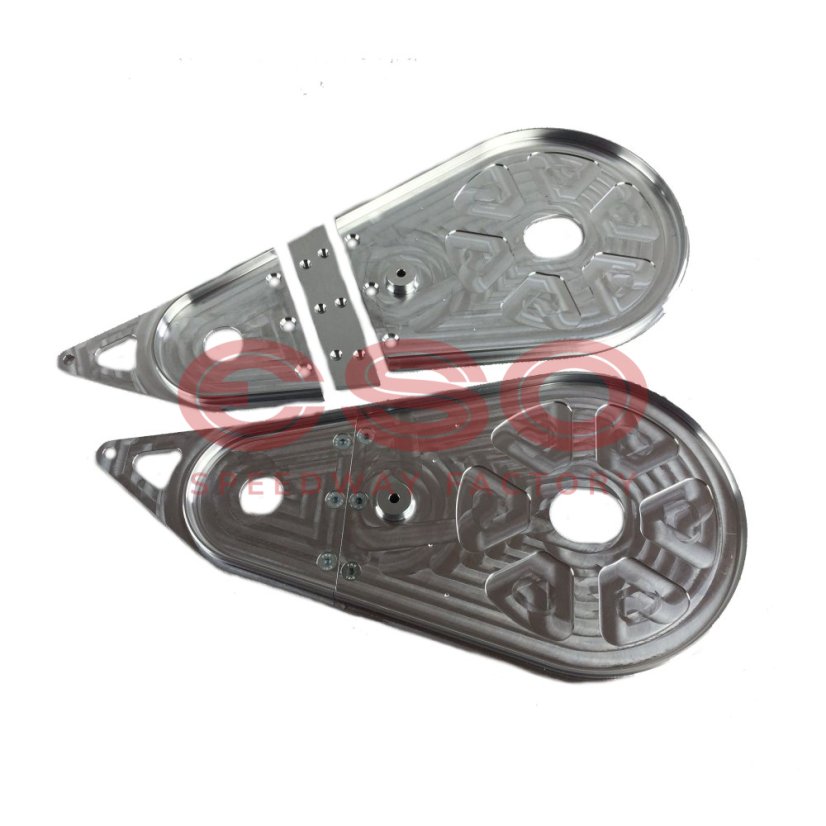 Belt cover bottom plate LT - complete Black