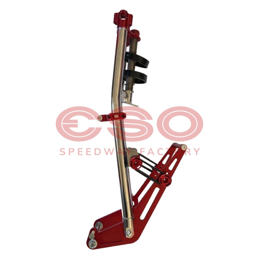 ESO Front fork 889 Fixed Chrome + Red