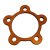Rear wheel cover ring M8 Gold