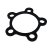 Rear wheel cover ring M10 Black