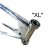 ESO Middle frame XL Chrome with spacer and bearing