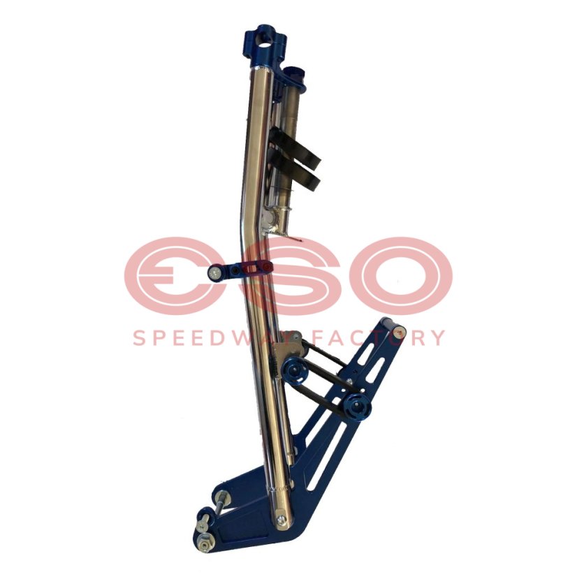 ESO Front fork 889 Fixed Chrome + Blue