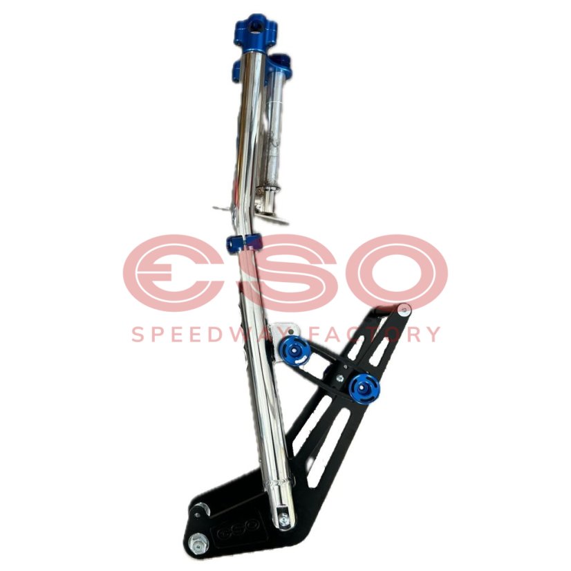 ESO Front fork 889 Fixed Chrome + Black + Blue