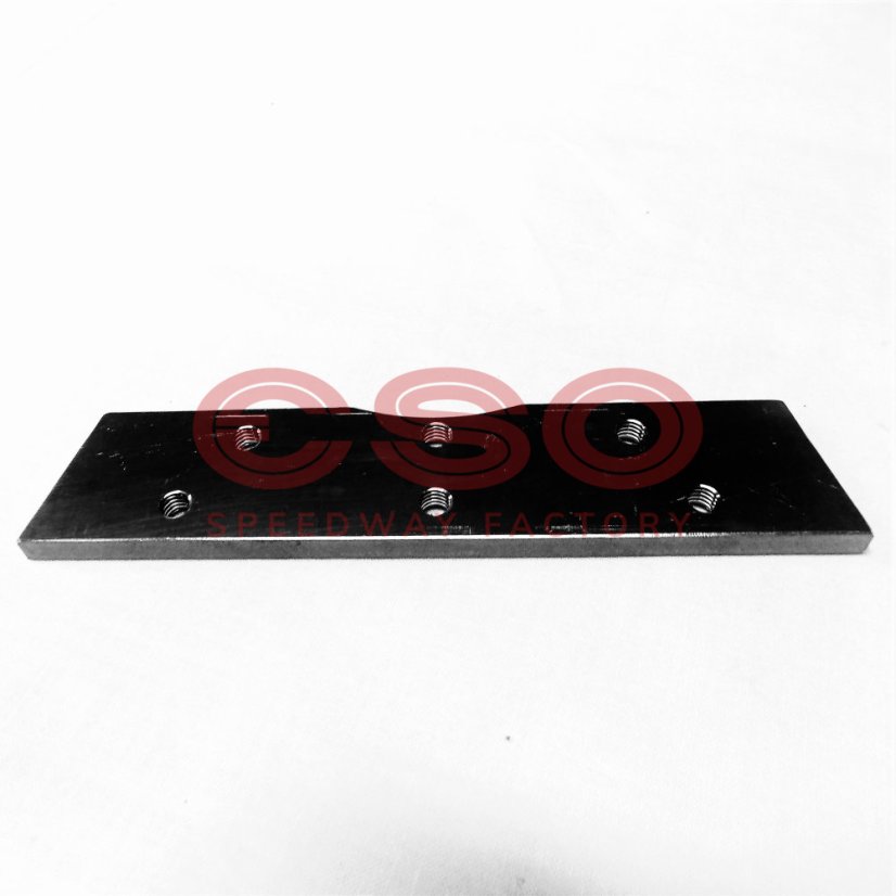 Belt cover bottom plate LT - connection plate - Silver
