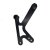 Left Footrest Support complet - Black