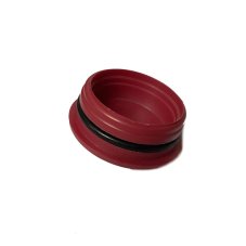 Plug of exhaust port - RED - with rubber ring