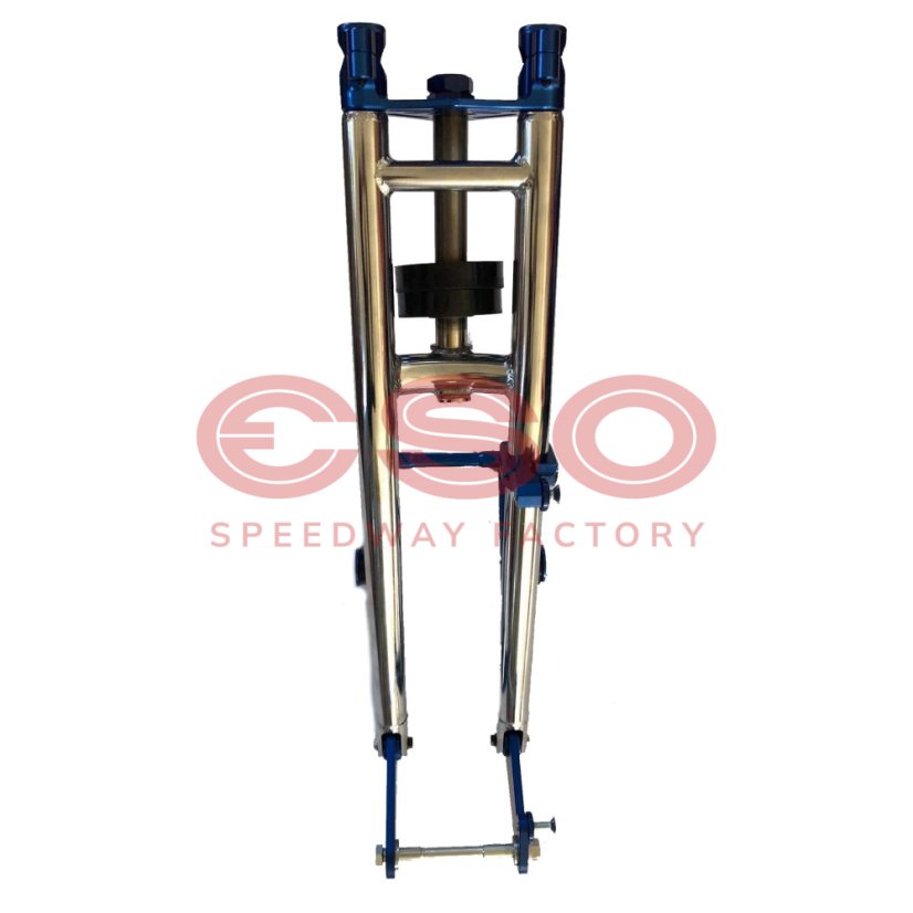ESO Front fork 889 Fixed Chrome + Blue