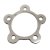 Rear wheel cover ring M8 Silver