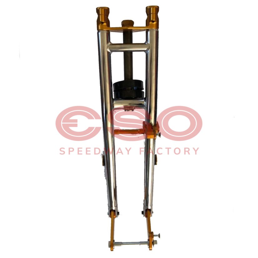ESO Front fork 889 Fixed Chrome + Gold